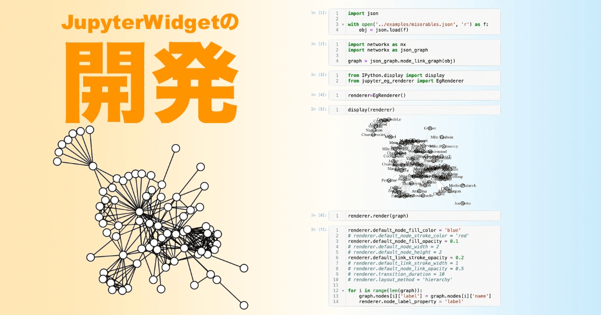 ネットワーク可視化 Jupyter Custom Widgetの開発